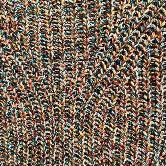 Express Colorful Crew Neck Sweater with Relaxed Fit and Chunky Knit - Picture 3 of 5